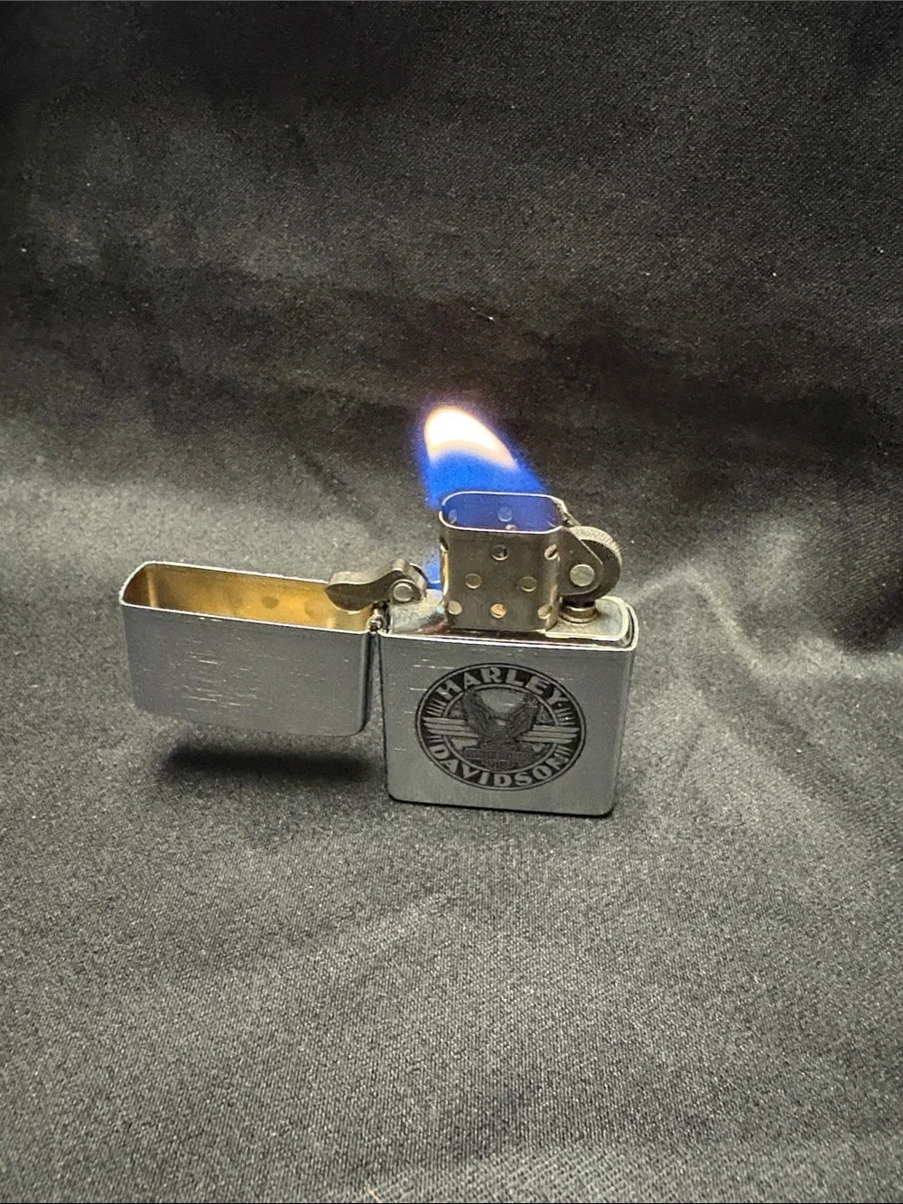 Harley-Davidson brushed chrome
